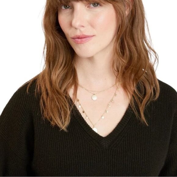 NEW Threads 4 Thought Ribbed Super Soft Florentine Sweater Dress Chic Holiday M - Picture 4 of 8